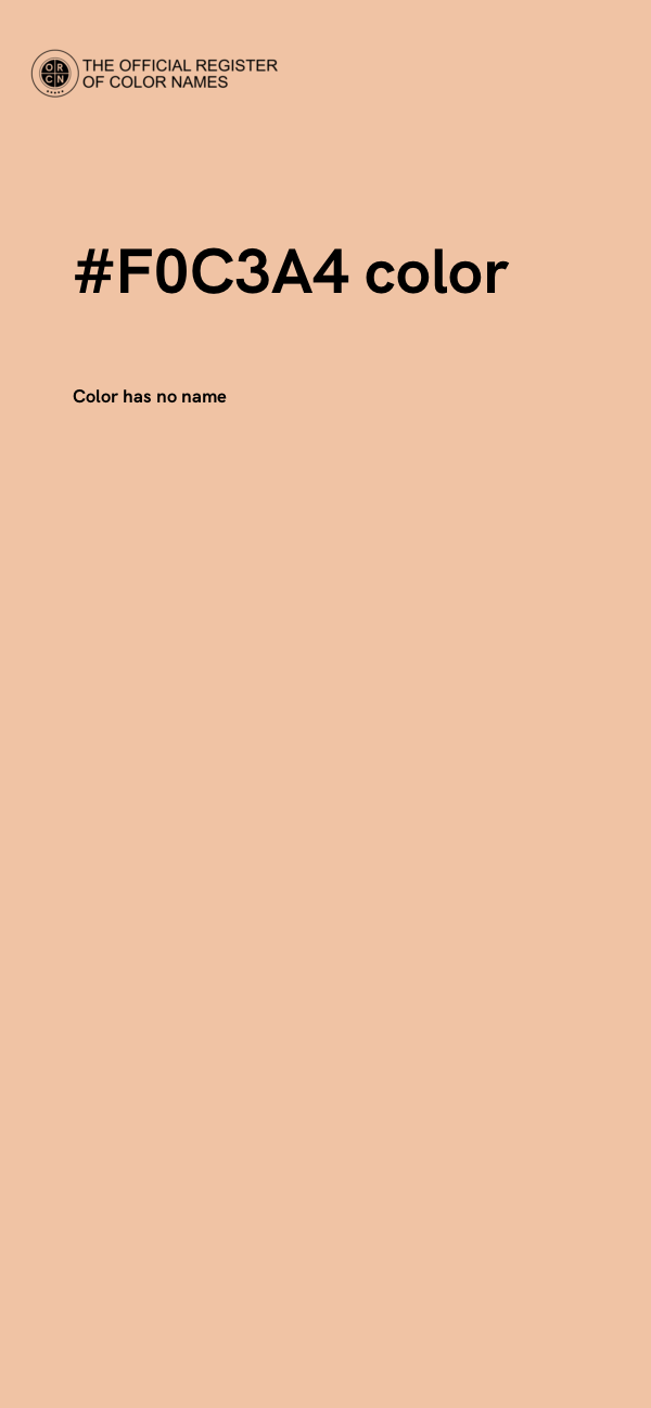 #F0C3A4 color image
