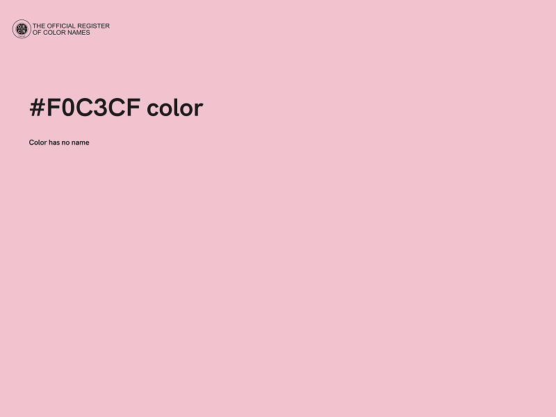 #F0C3CF color image