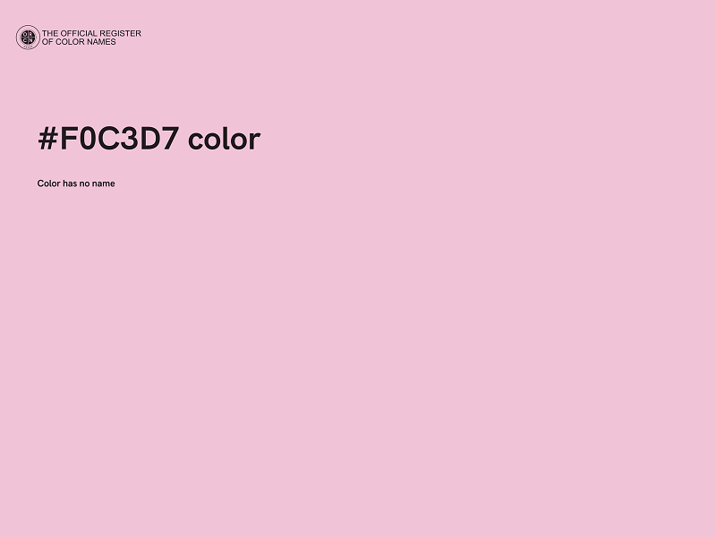 #F0C3D7 color image