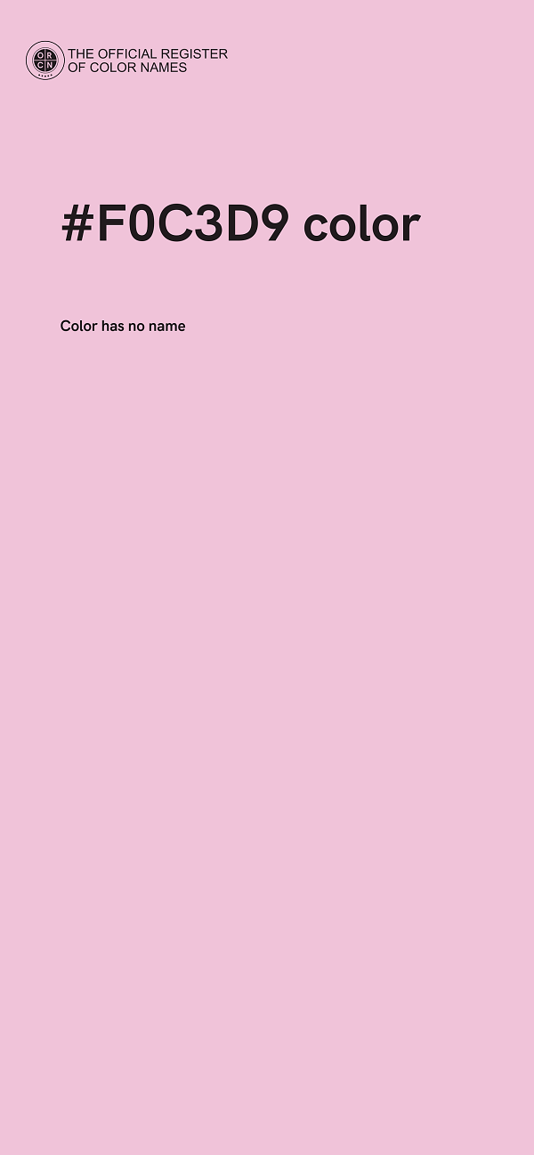 #F0C3D9 color image