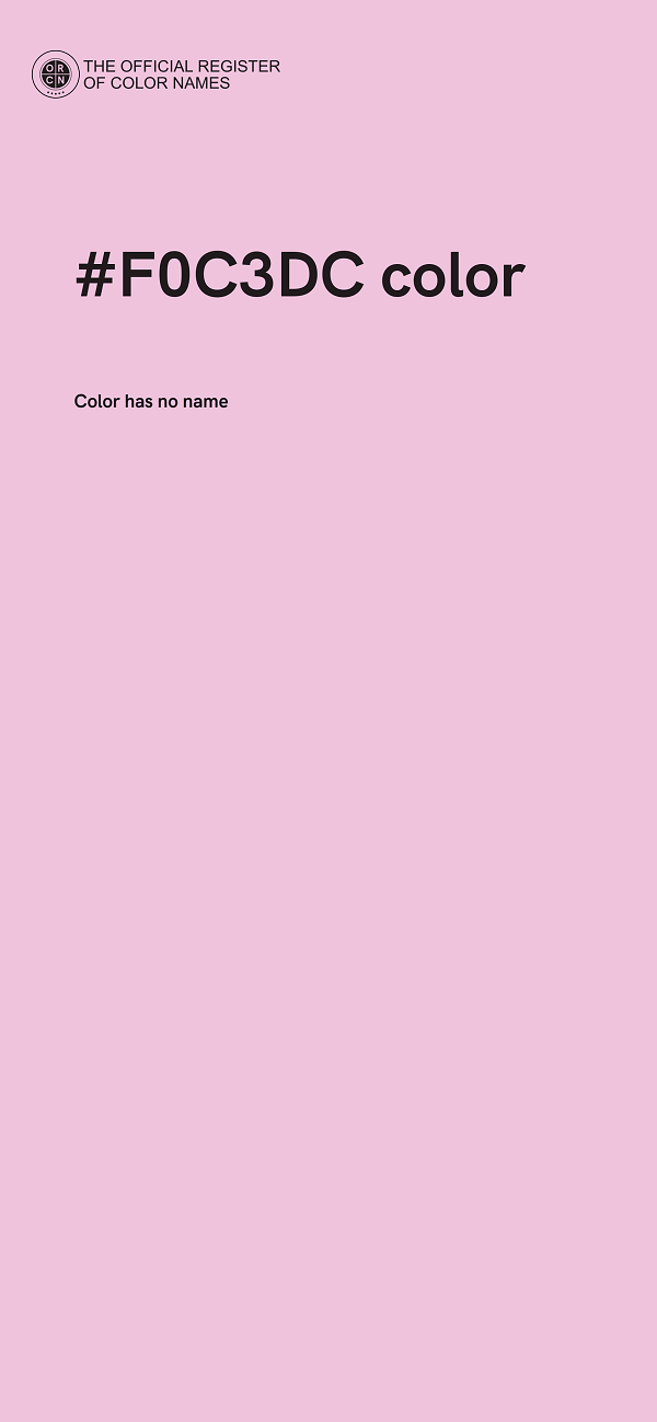 #F0C3DC color image