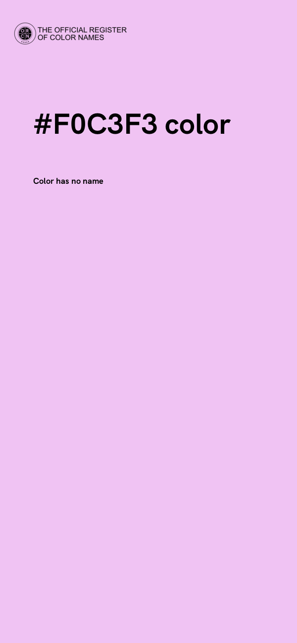 #F0C3F3 color image