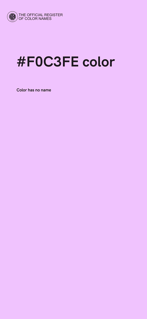 #F0C3FE color image