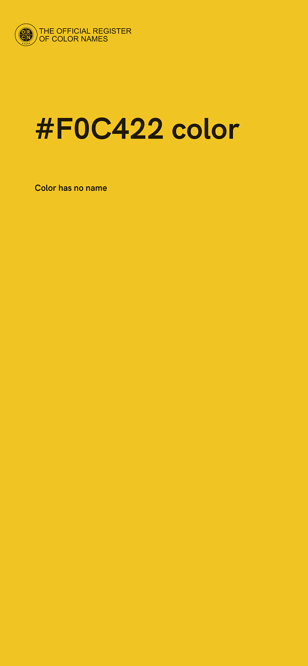 #F0C422 color image
