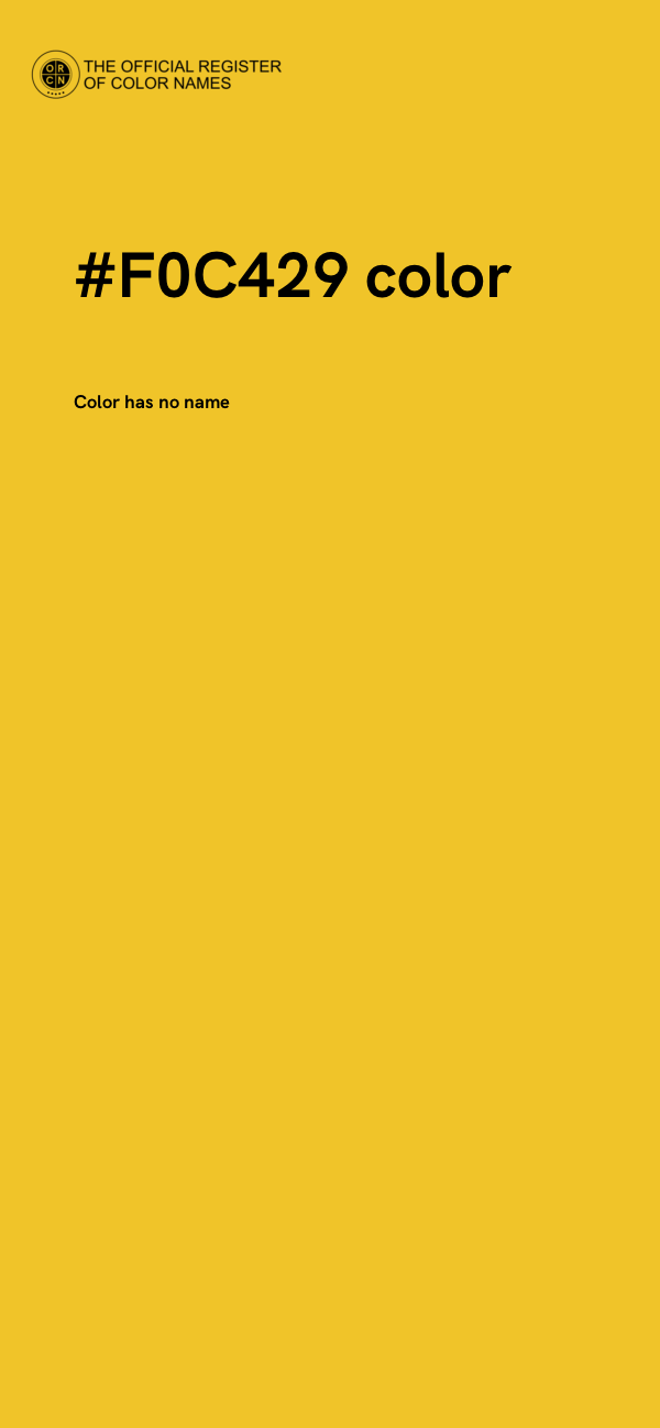 #F0C429 color image
