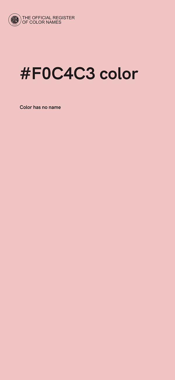 #F0C4C3 color image