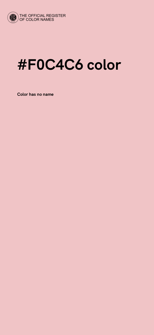 #F0C4C6 color image