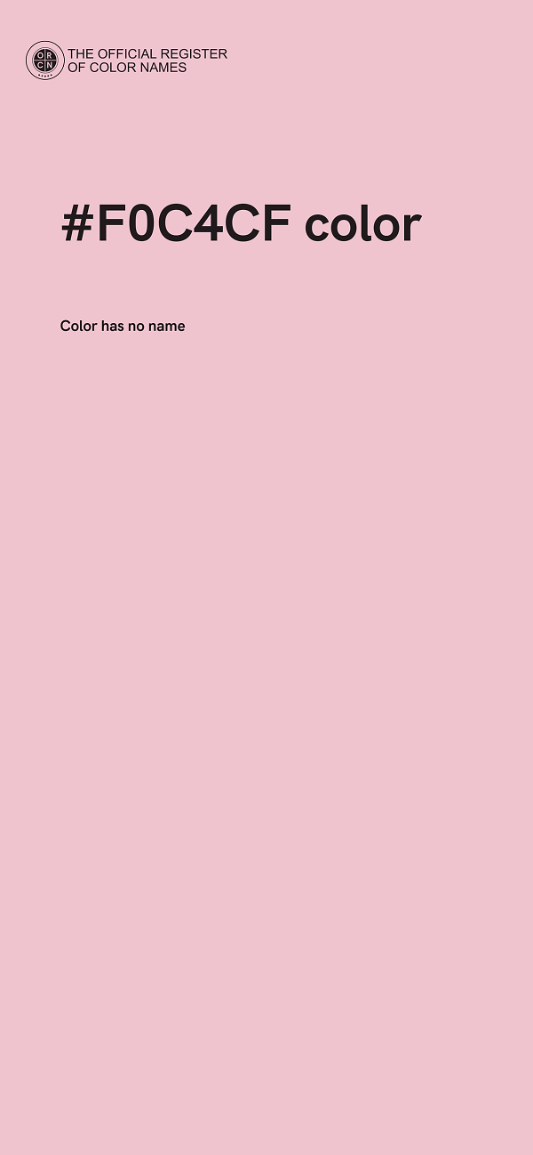 #F0C4CF color image