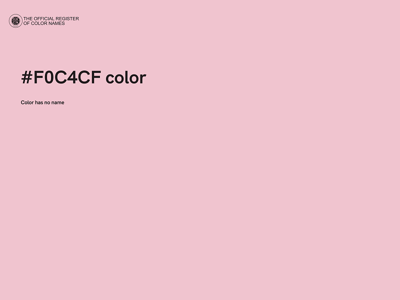 #F0C4CF color image