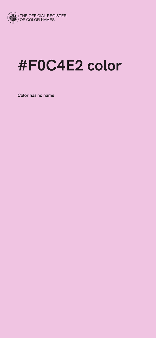 #F0C4E2 color image