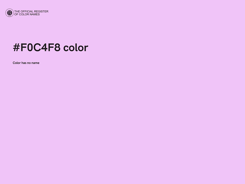 #F0C4F8 color image