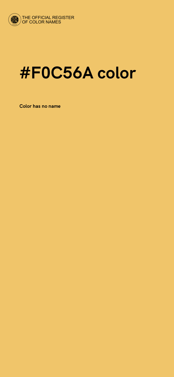#F0C56A color image