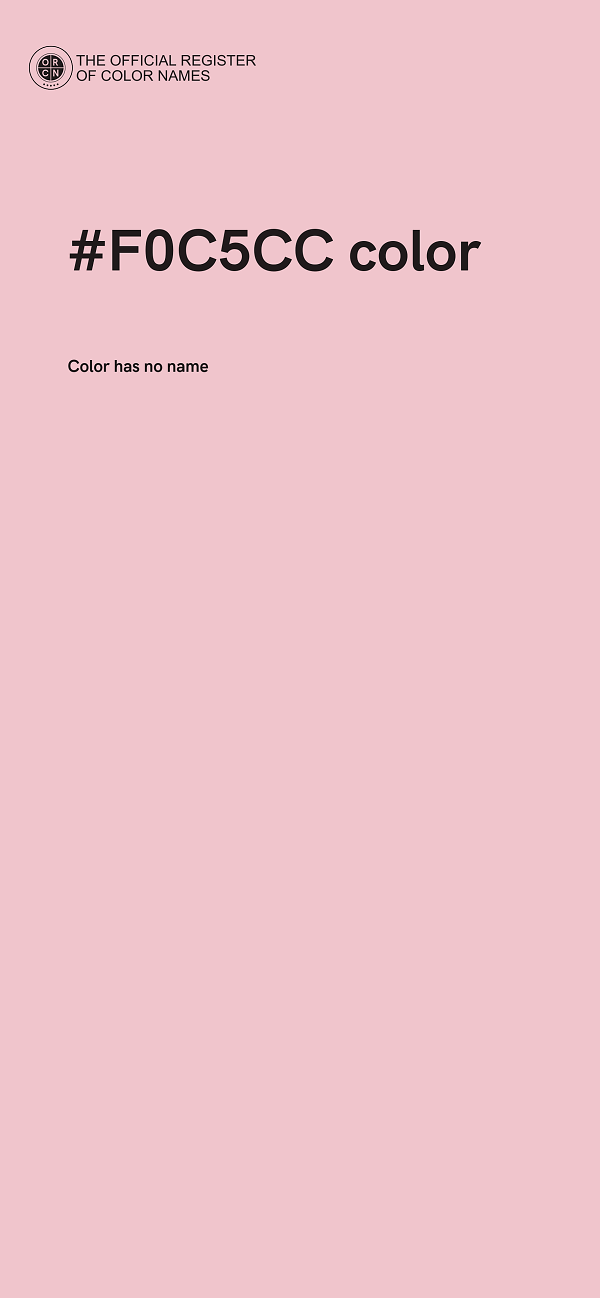#F0C5CC color image