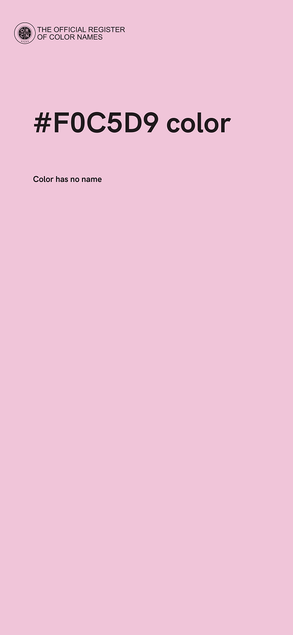 #F0C5D9 color image
