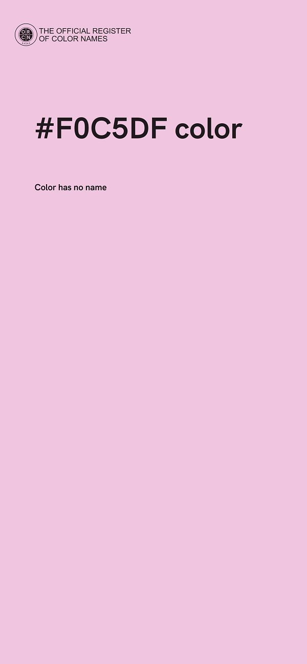 #F0C5DF color image