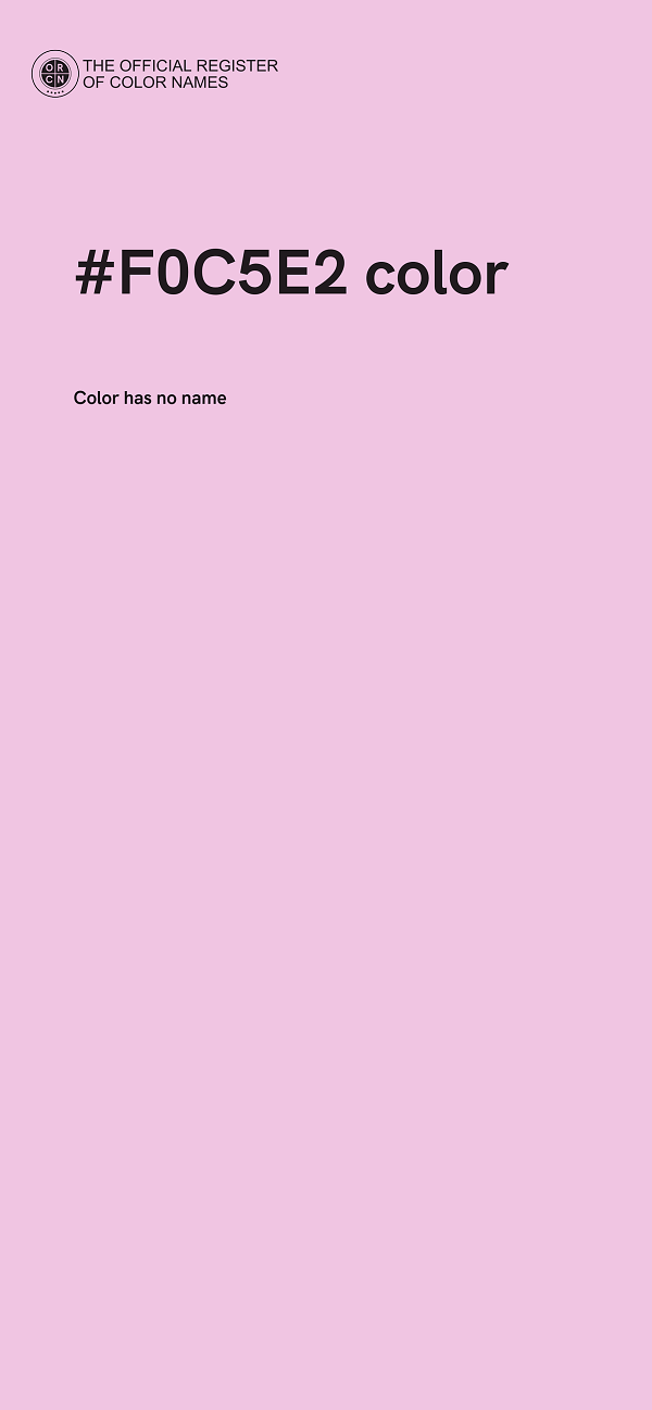 #F0C5E2 color image