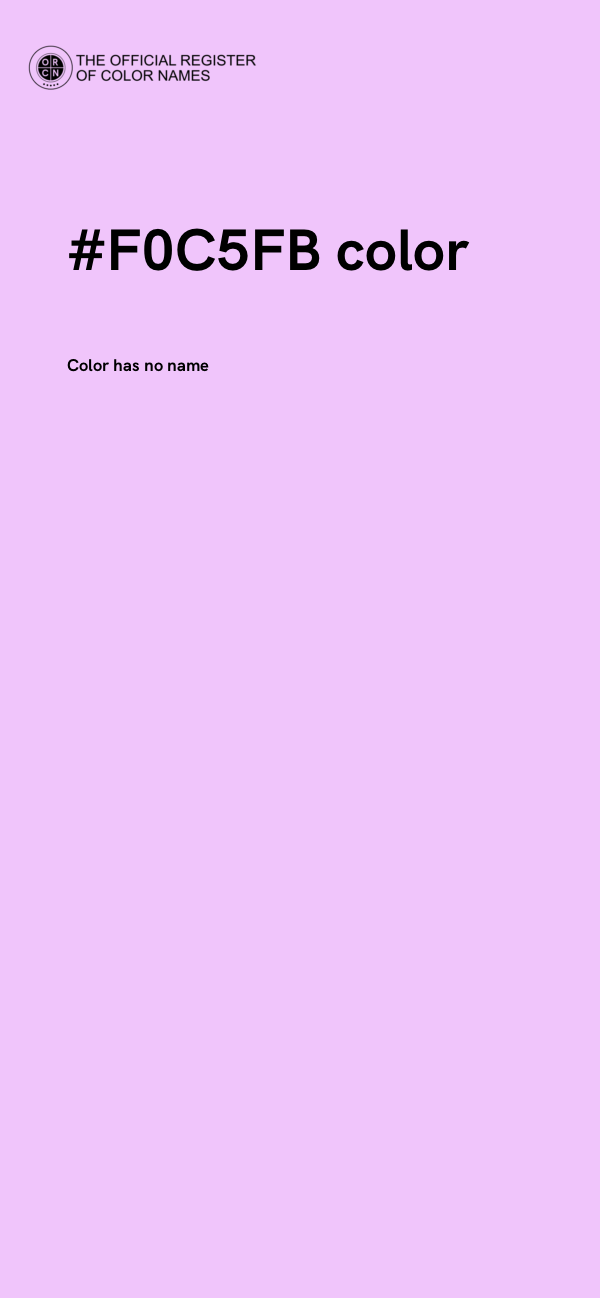 #F0C5FB color image