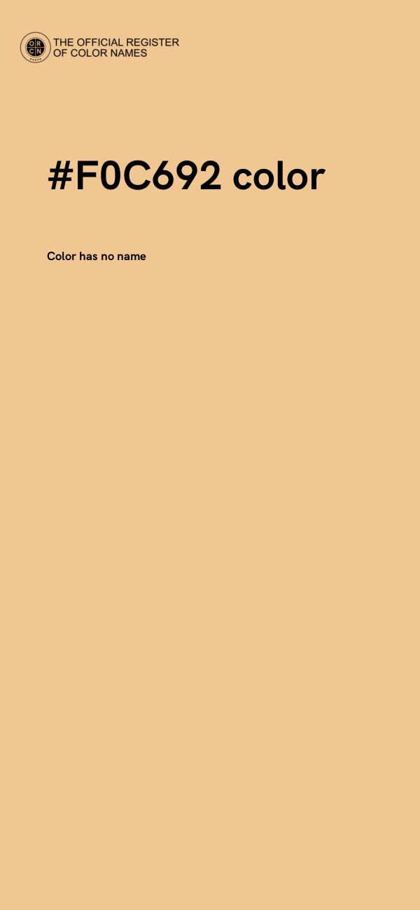 #F0C692 color image