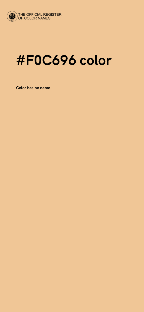 #F0C696 color image