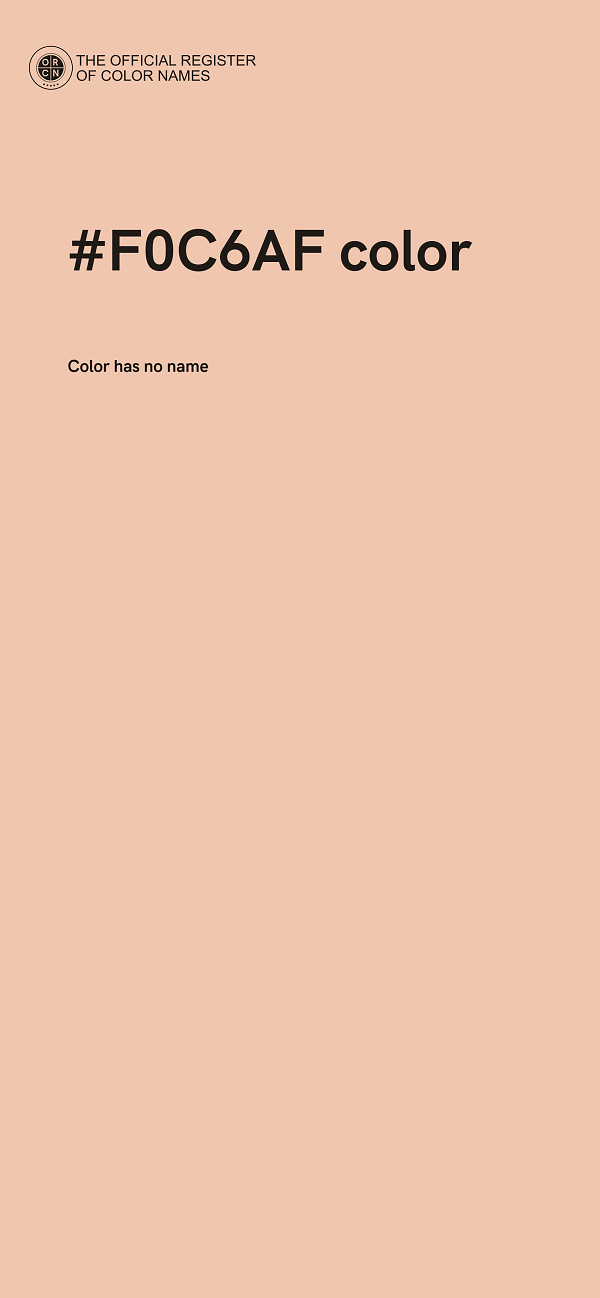 #F0C6AF color image