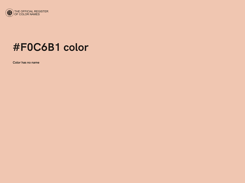 #F0C6B1 color image