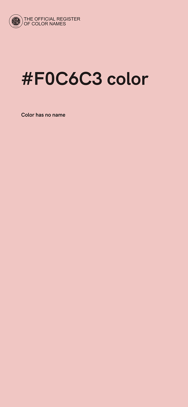 #F0C6C3 color image
