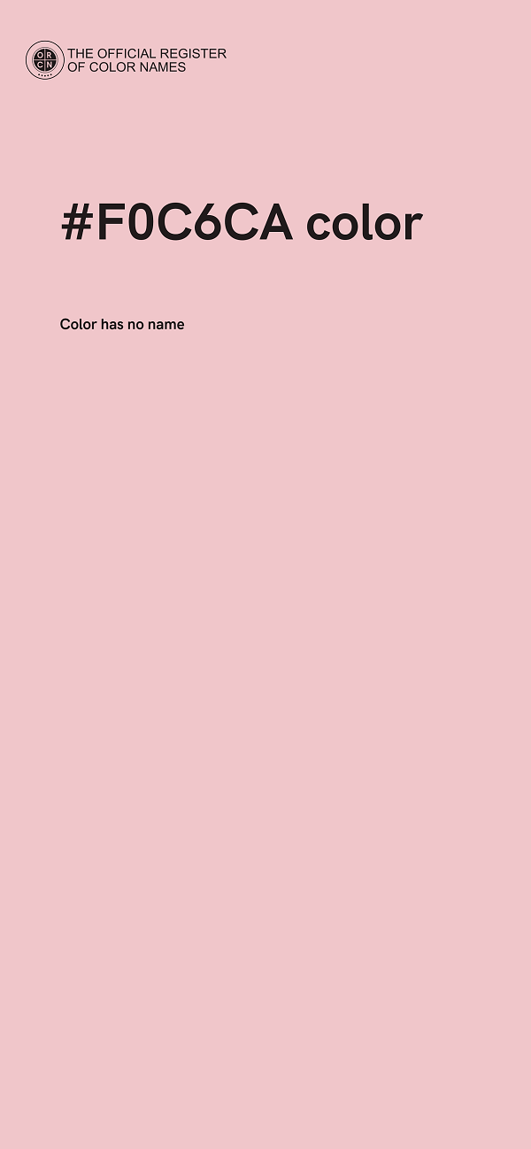 #F0C6CA color image