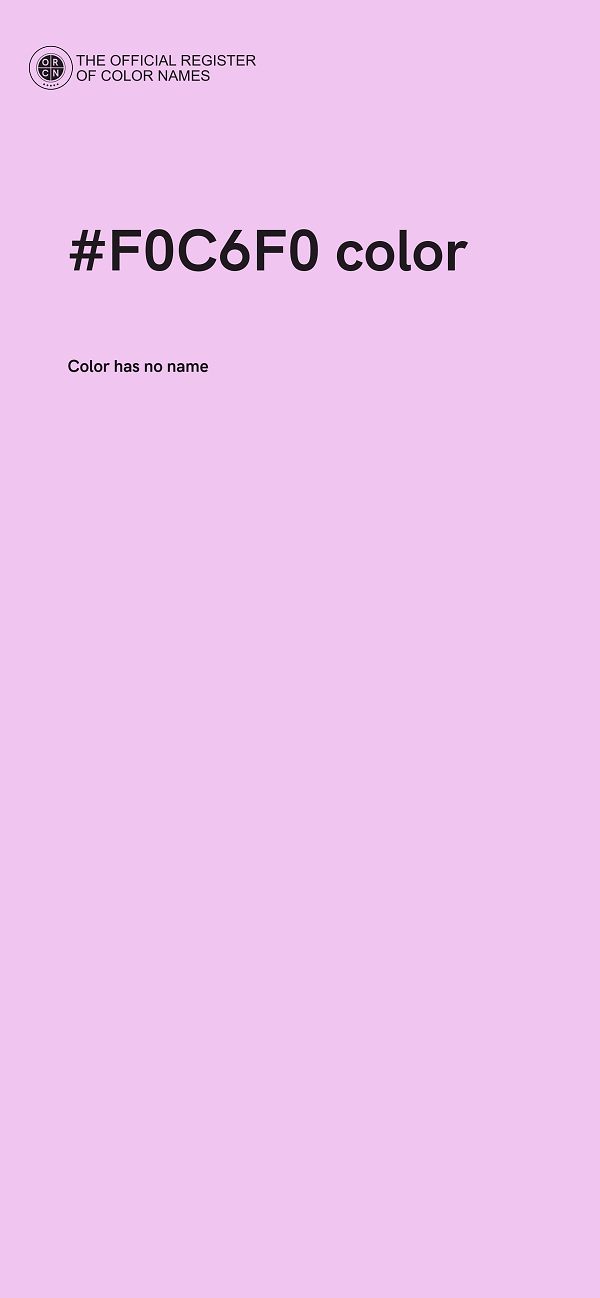 #F0C6F0 color image