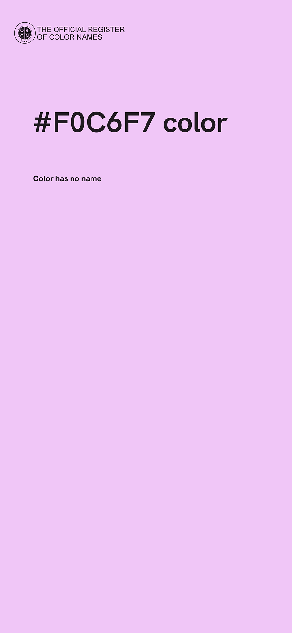 #F0C6F7 color image