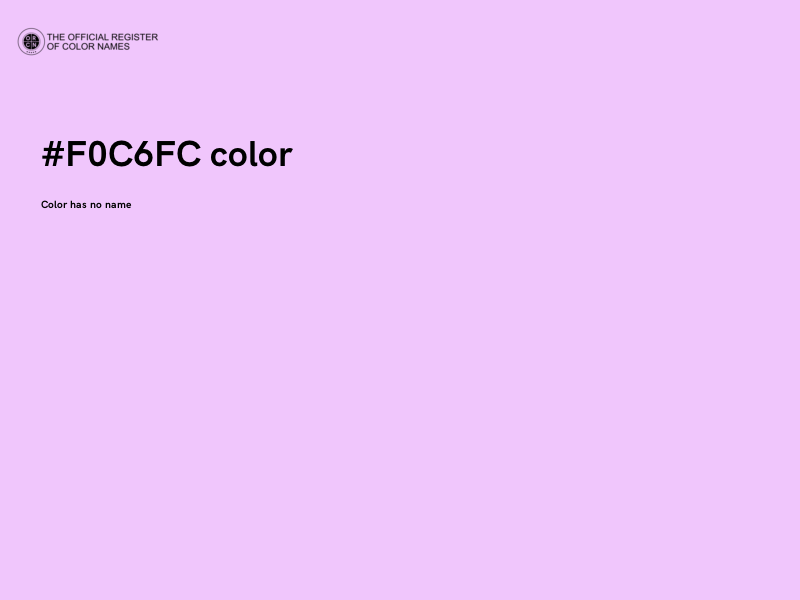 #F0C6FC color image