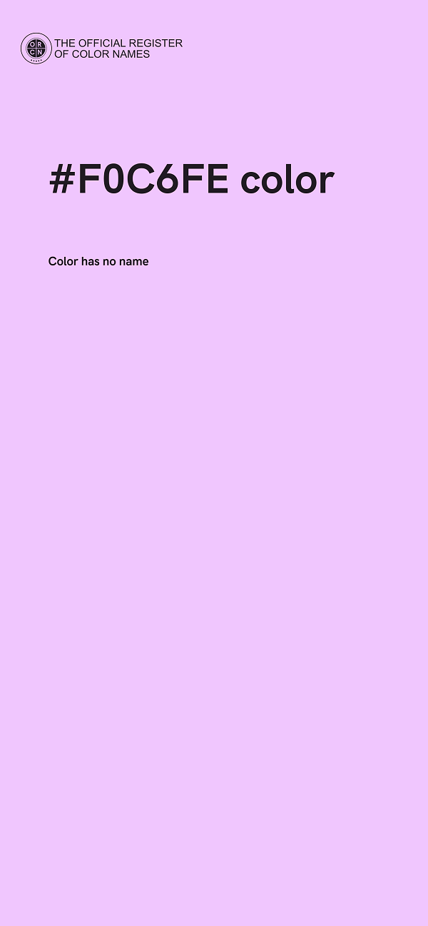 #F0C6FE color image