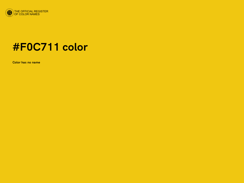 #F0C711 color image