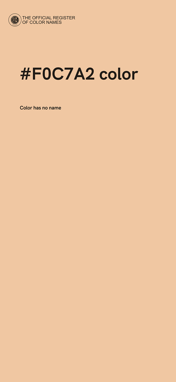 #F0C7A2 color image