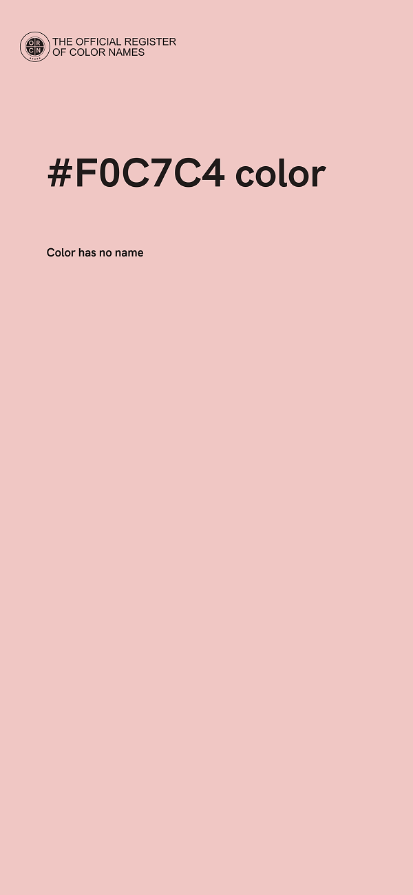 #F0C7C4 color image