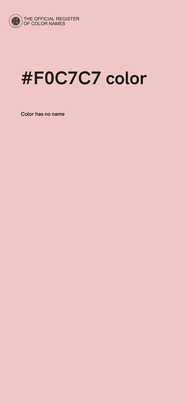 #F0C7C7 color image