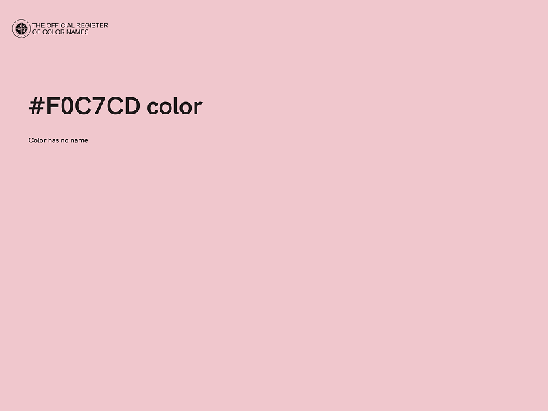 #F0C7CD color image