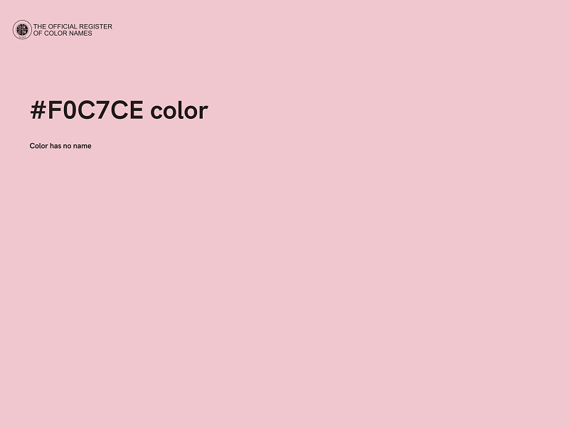 #F0C7CE color image