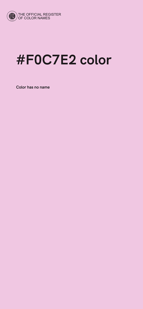 #F0C7E2 color image