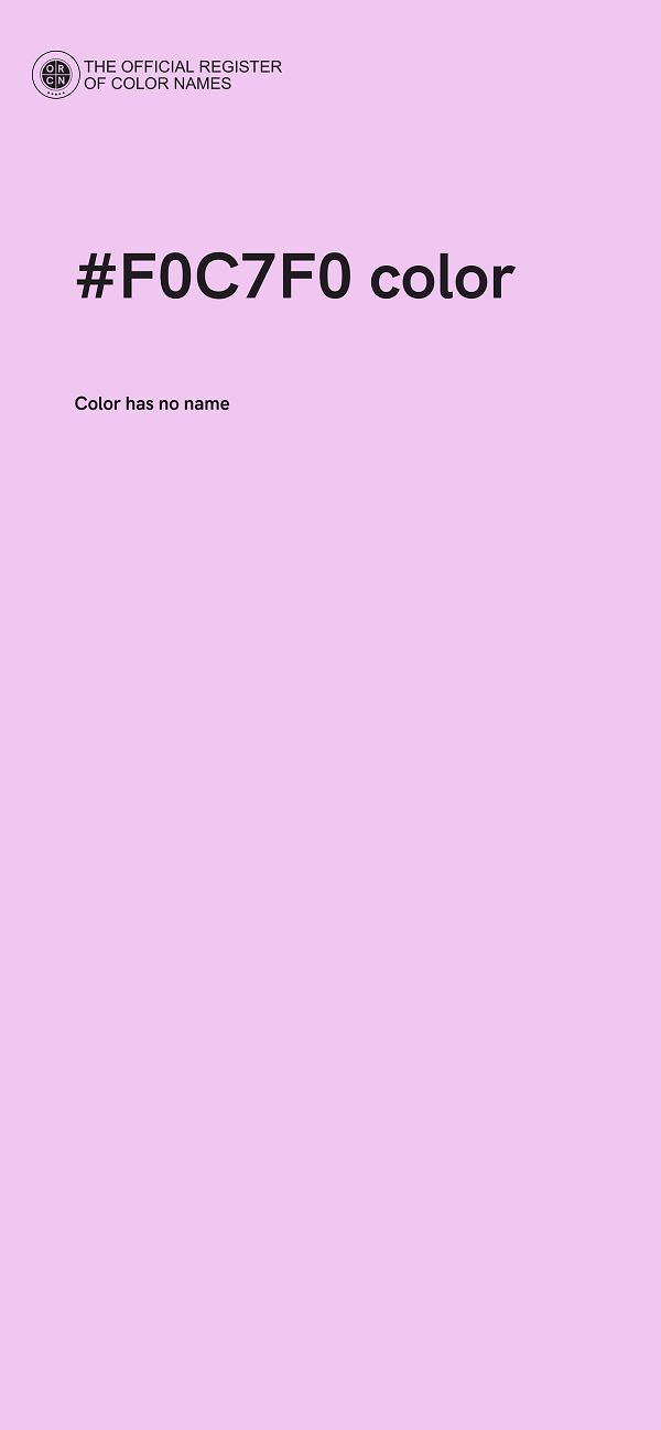 #F0C7F0 color image