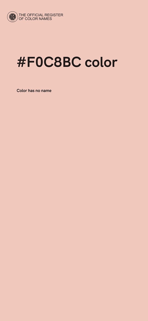 #F0C8BC color image