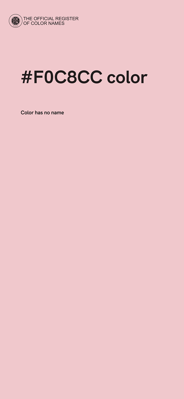 #F0C8CC color image