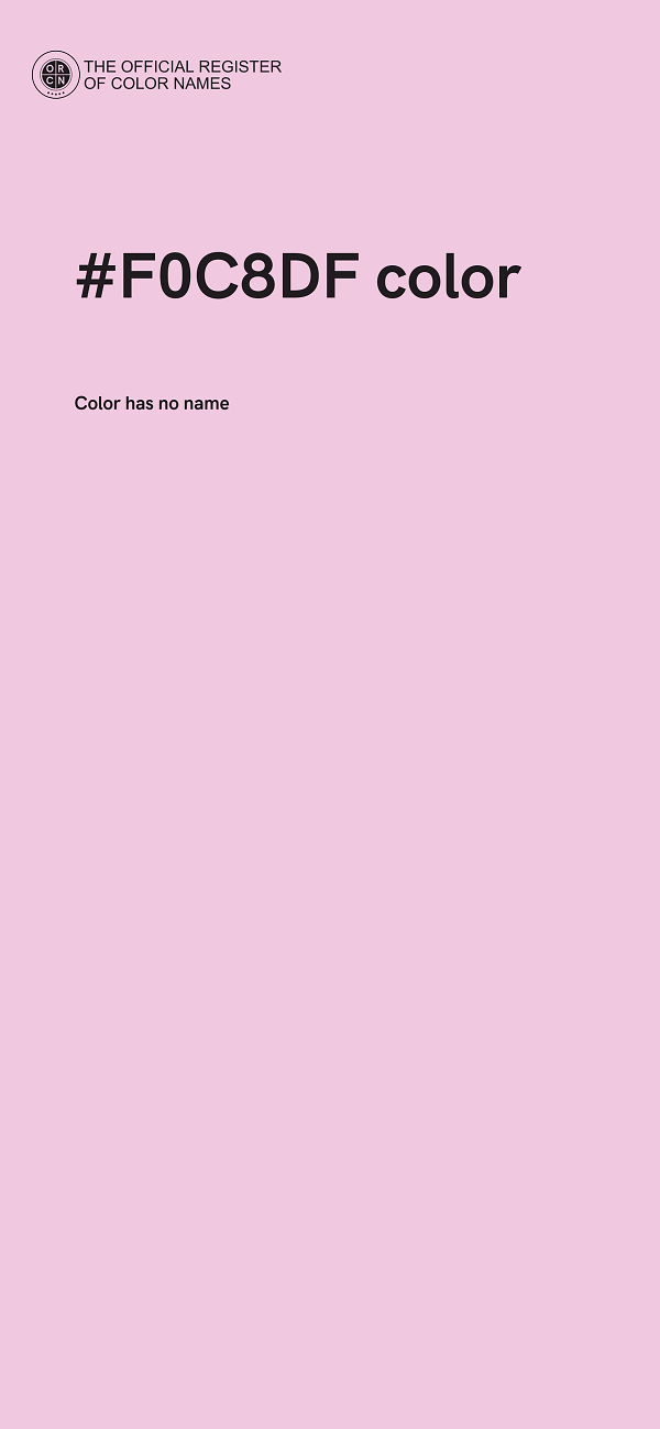 #F0C8DF color image