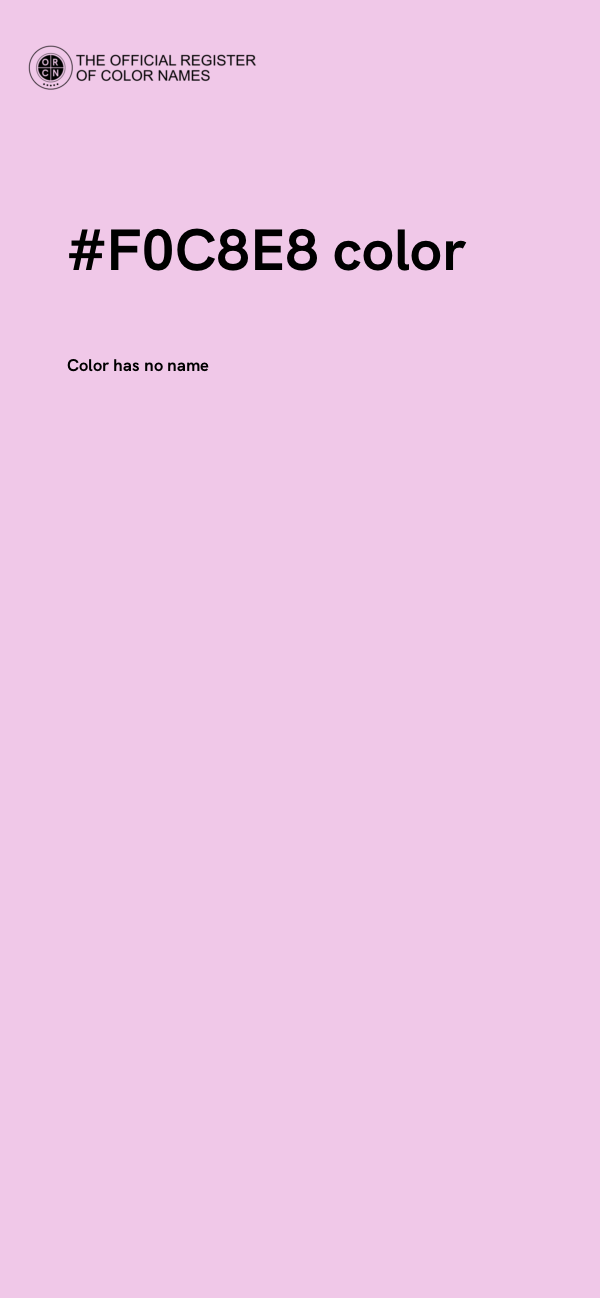 #F0C8E8 color image