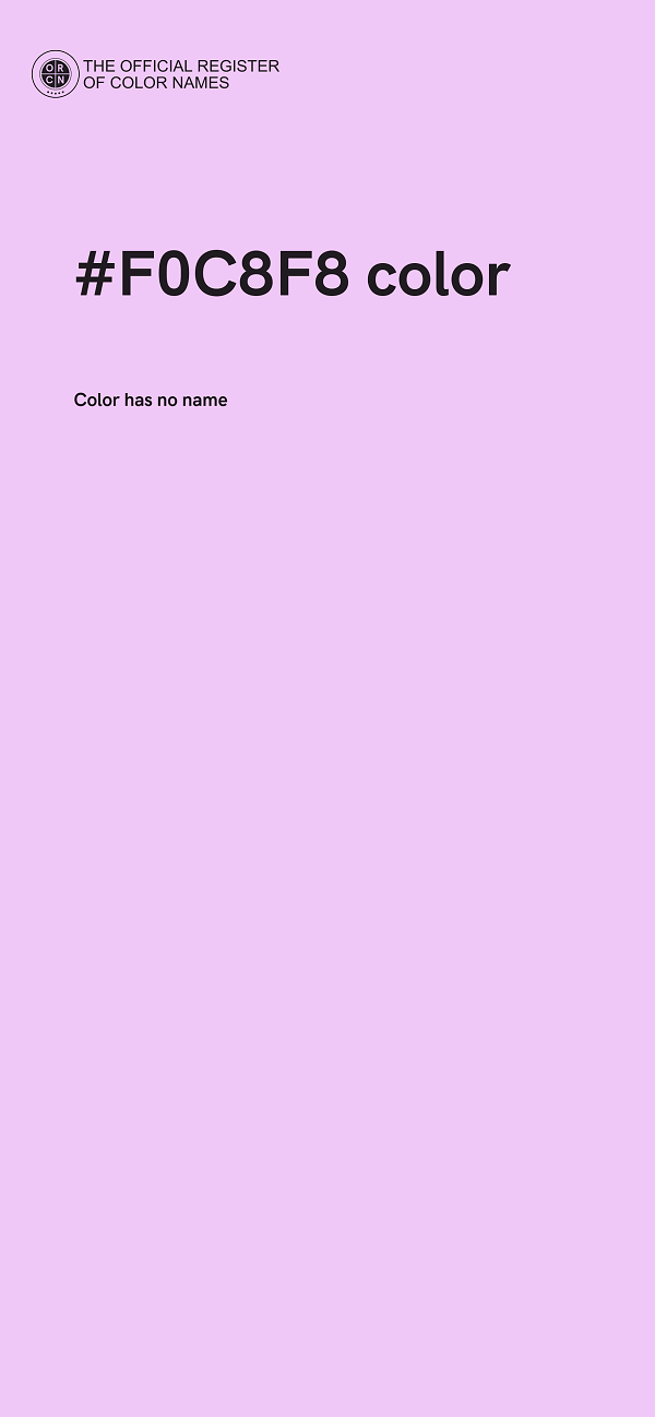 #F0C8F8 color image