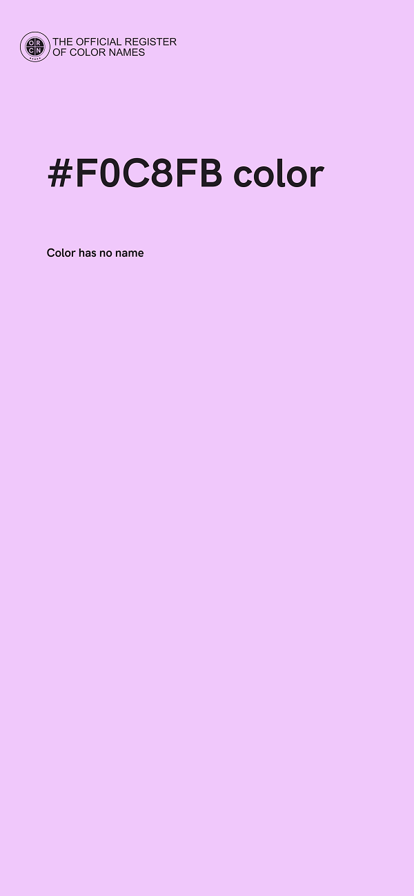 #F0C8FB color image