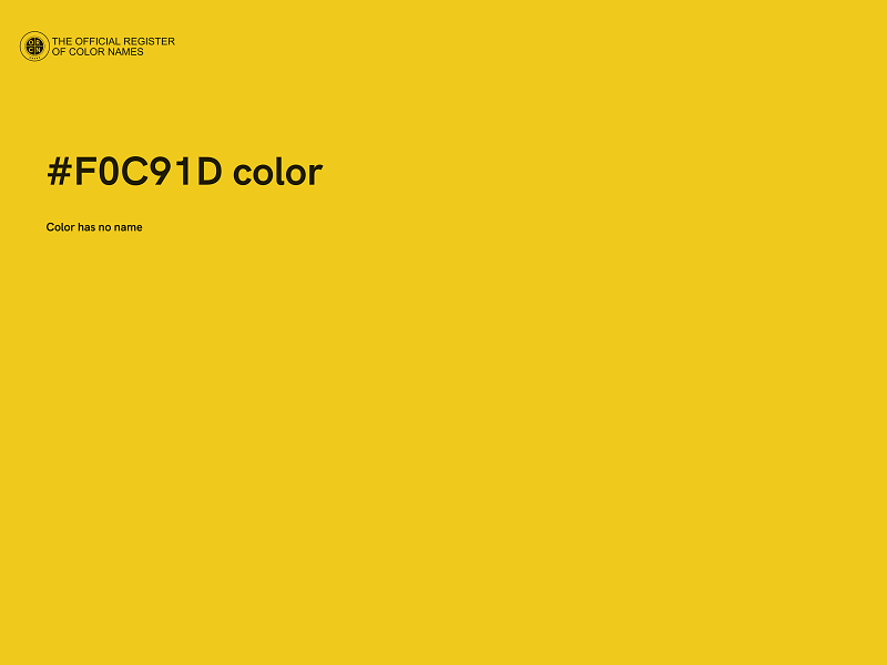 #F0C91D color image