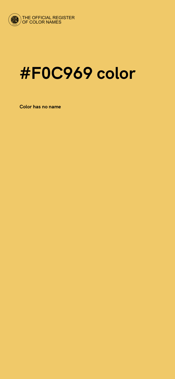 #F0C969 color image