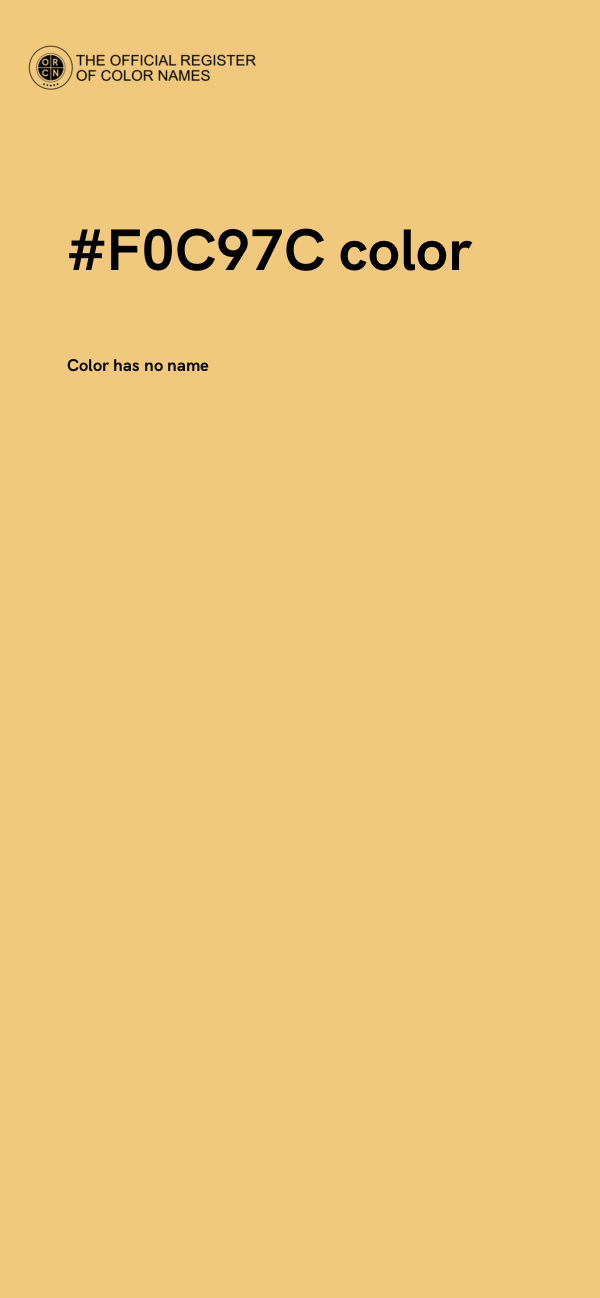 #F0C97C color image