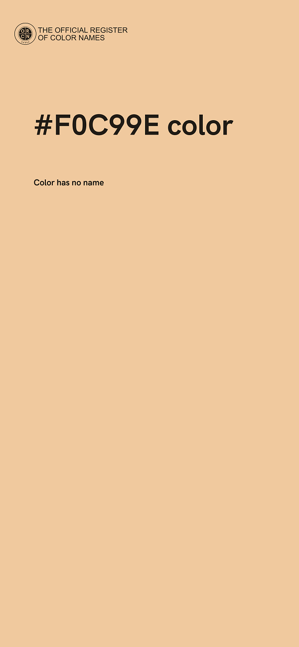 #F0C99E color image