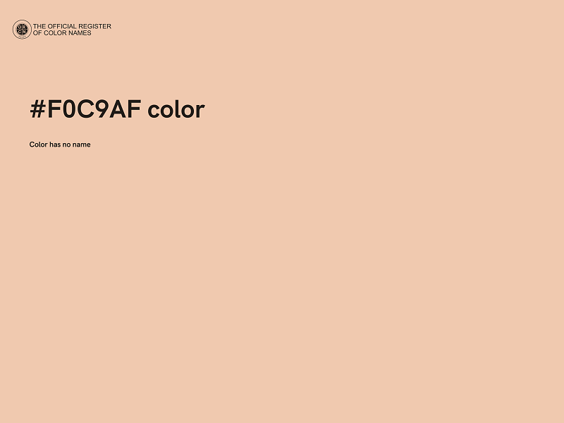 #F0C9AF color image